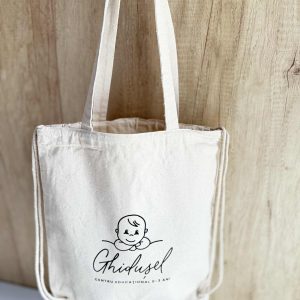 Rucsac Ghidușel din in cu șnur